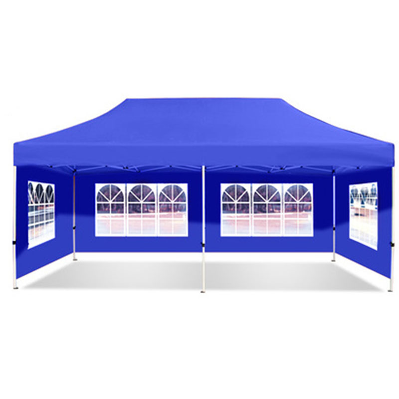 Automatic frame blue 3*6m and 3-side Roman window blue cloth