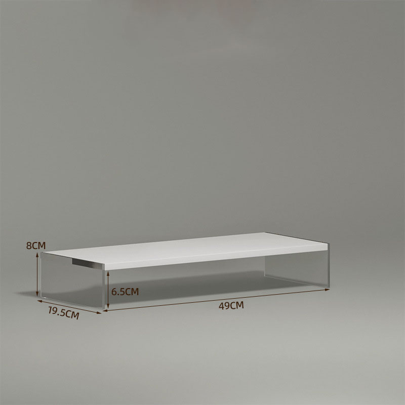 One layer transparent white maple color