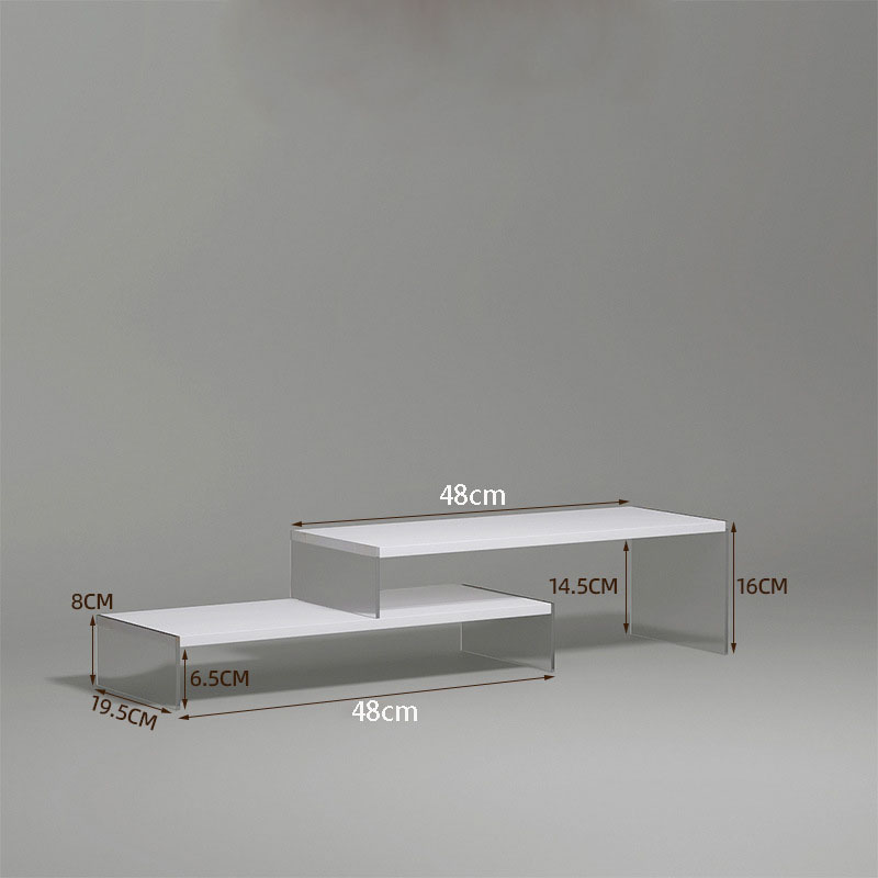 Double layer overlay transparent white