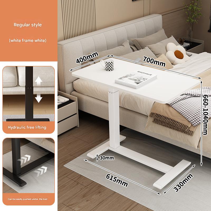 White frame   white desktop mobile hydraulic lifting model