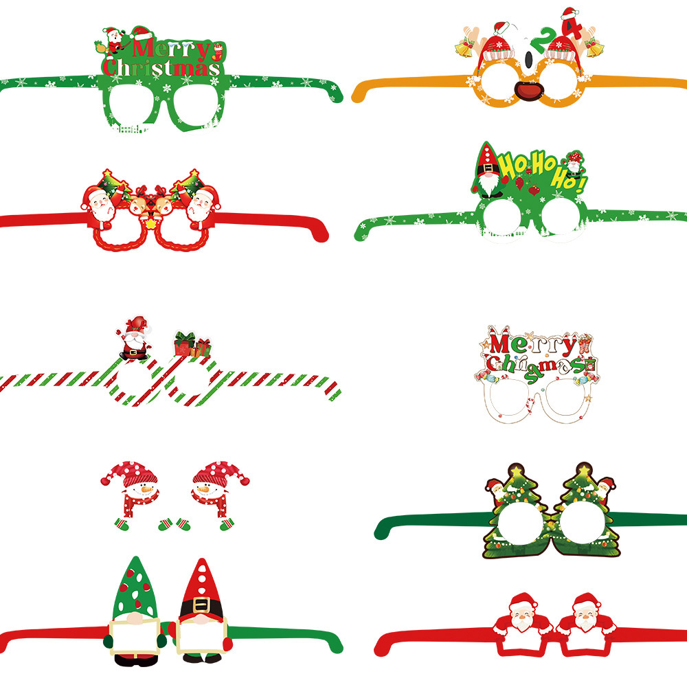 Christmas paper glasses type A (10/set)