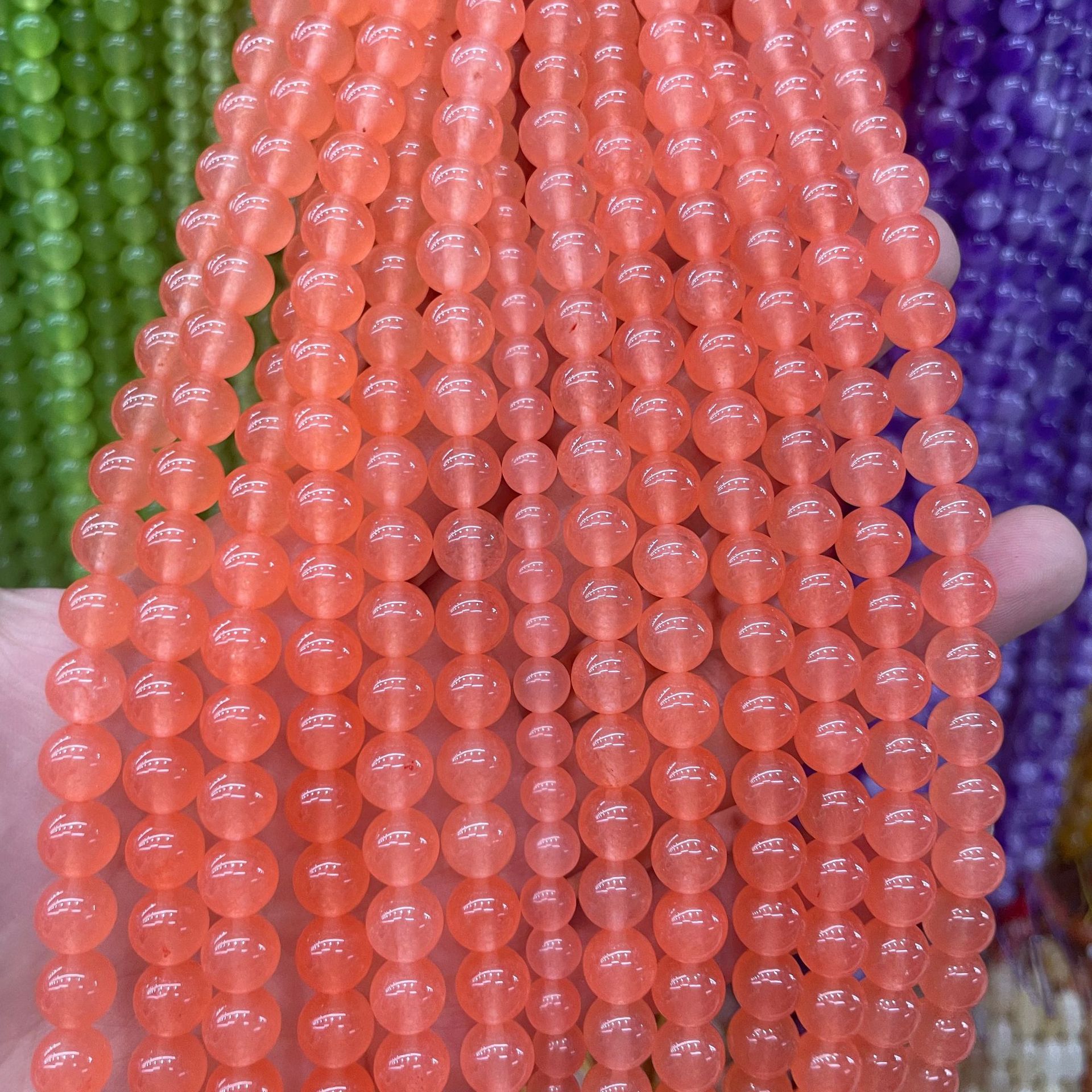 1 6mm ball beads (about 60 pieces) strips