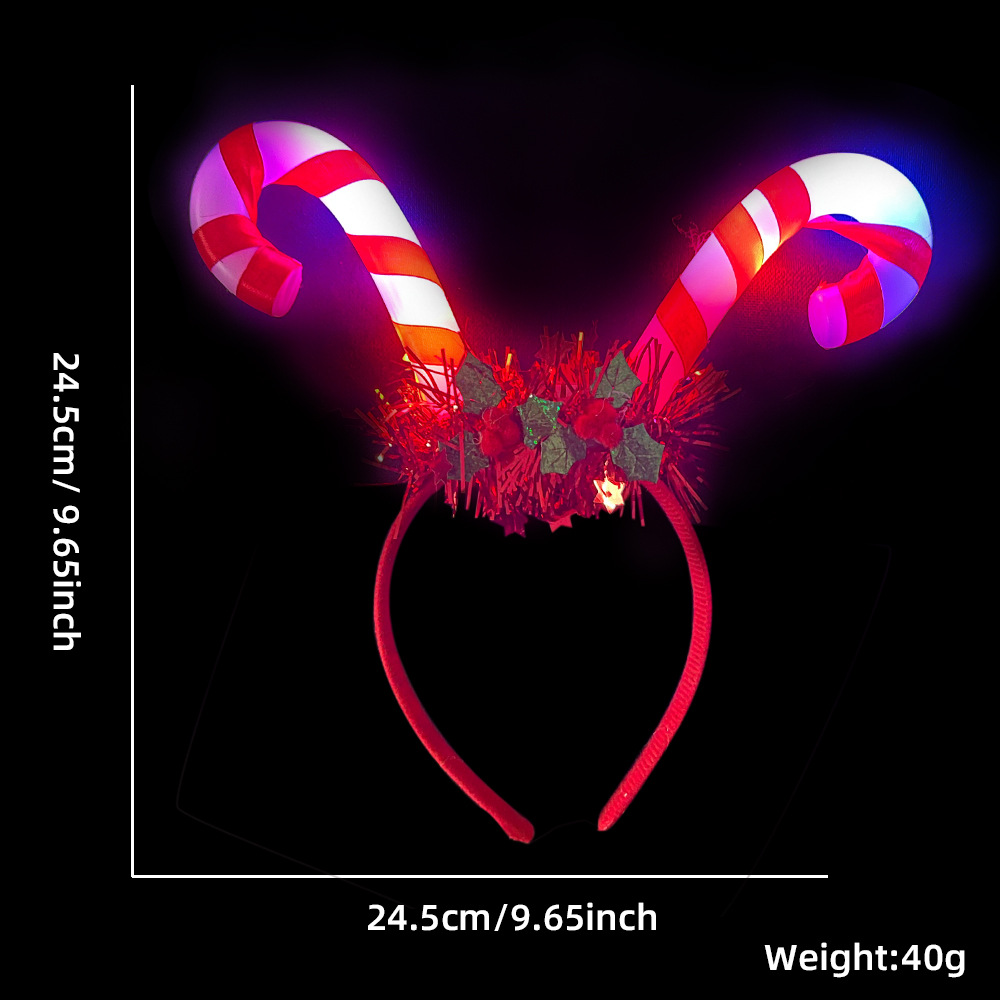 LED crutch red hair (with light)