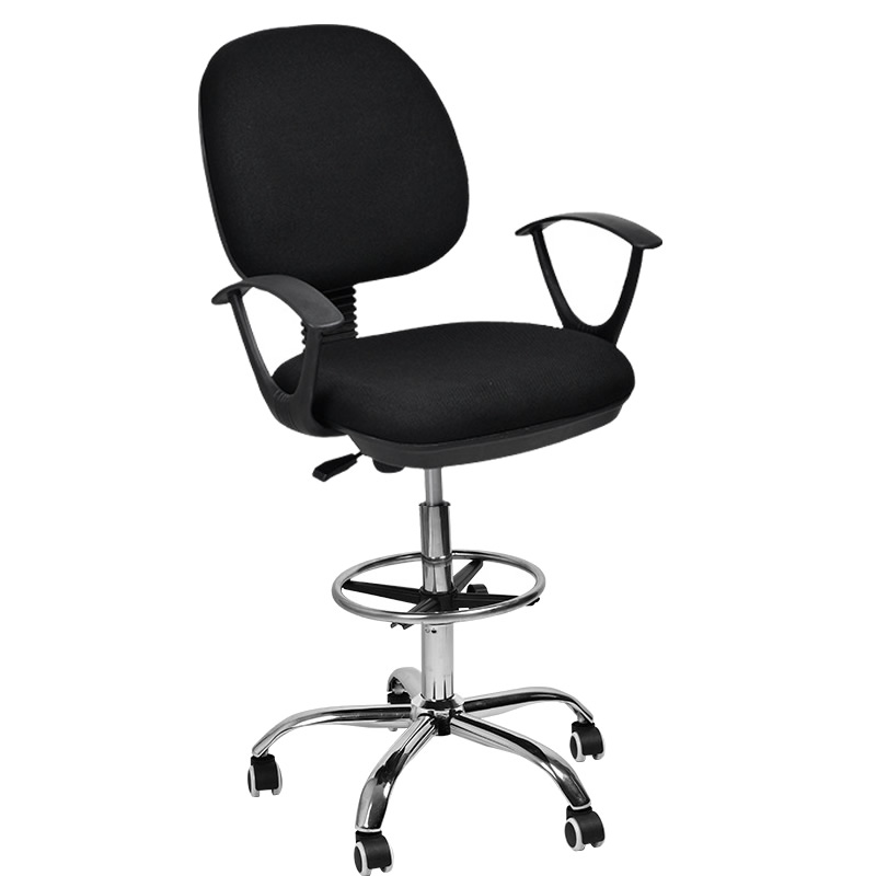 Black with armrest   pedal ring