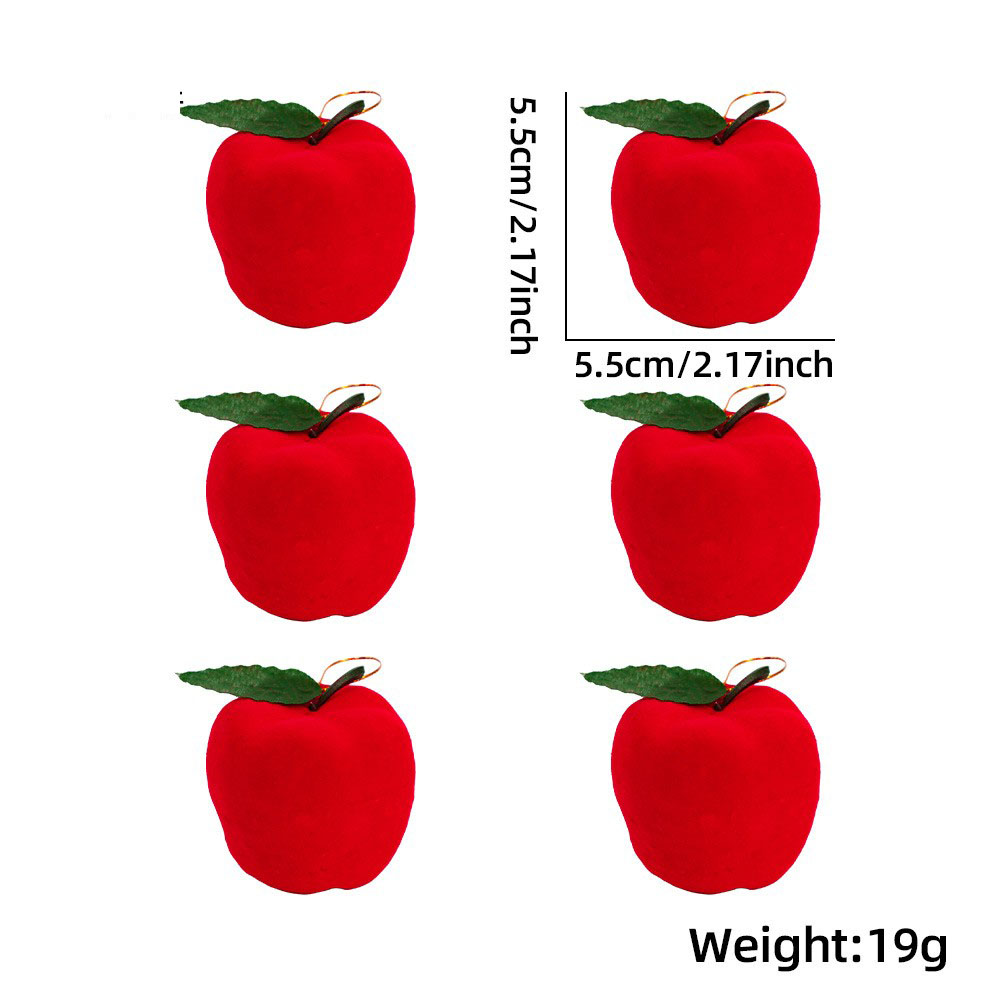 5.5CM red apple (6 pcs/pack)