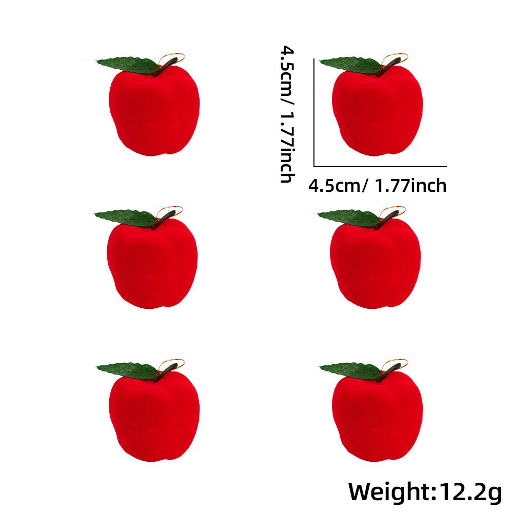 4.5CM red apple (6 pcs/pack)