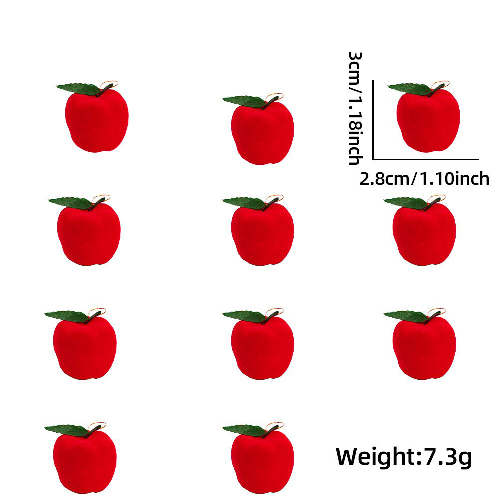 3CM red apple (11 PCs/pack)