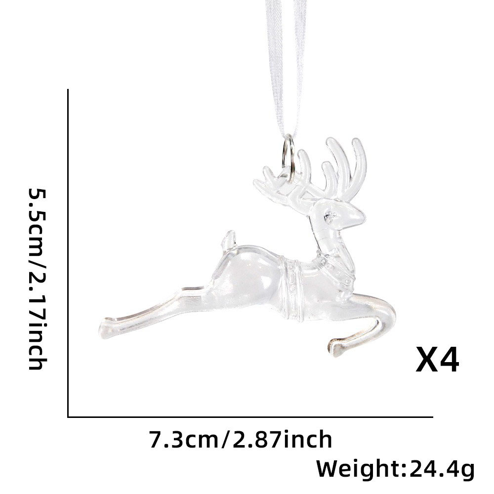 Small size transparent elk style (4 pcs/bag)