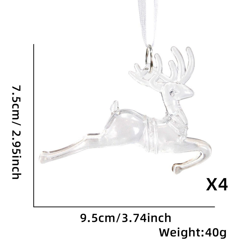 Large transparent Elk (4 pcs/bag)