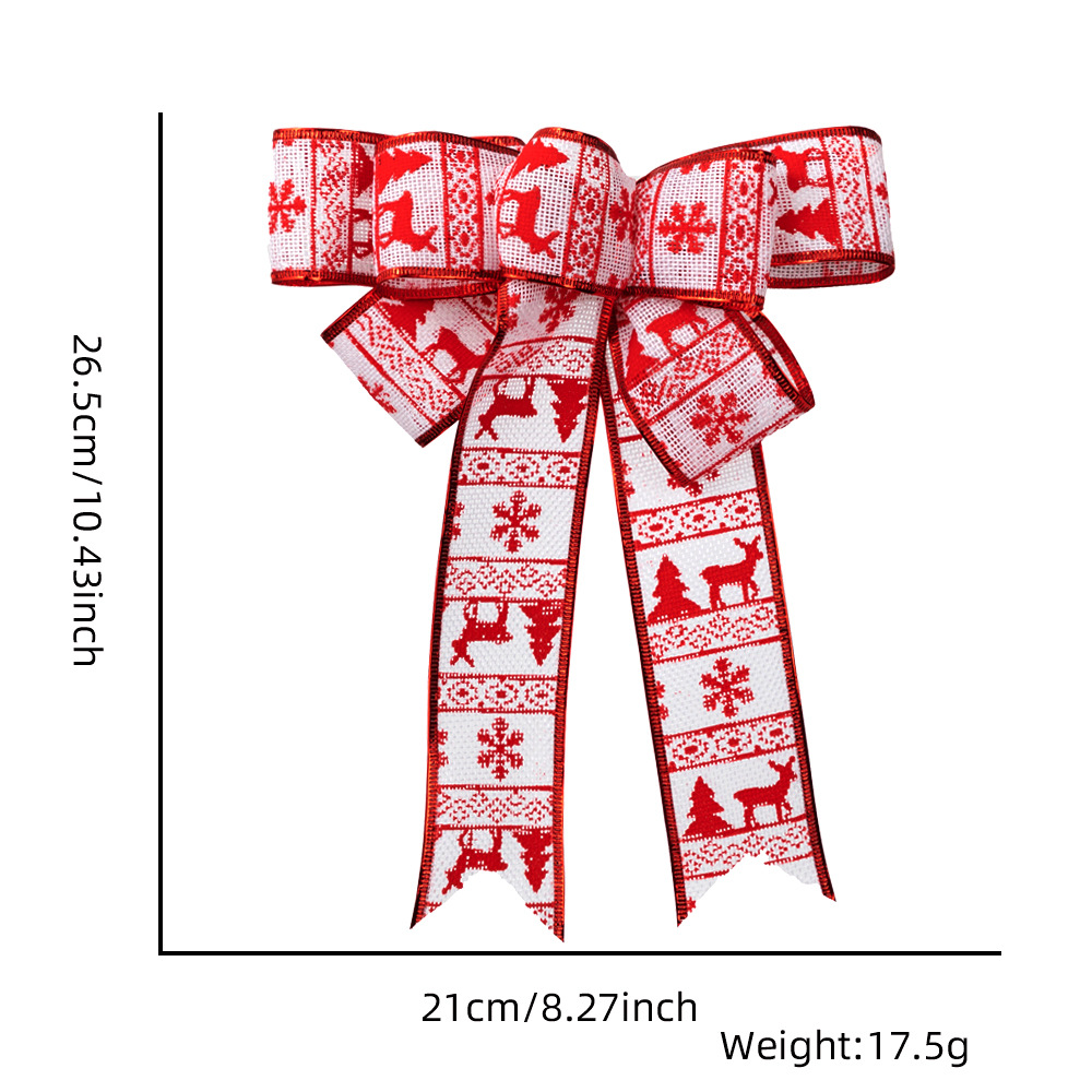 White background Red Elk Christmas tree