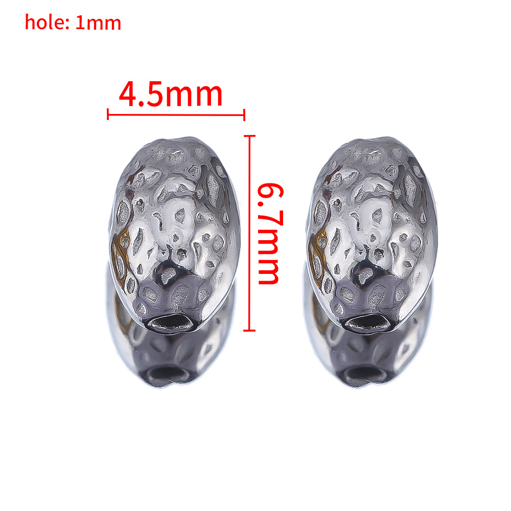 8:4.5×6.7mm steel color - oval