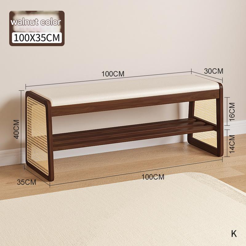 Walnut color 100cm [all solid wood]