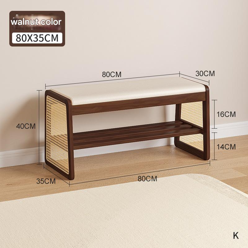 Walnut color 80cm [all solid wood]