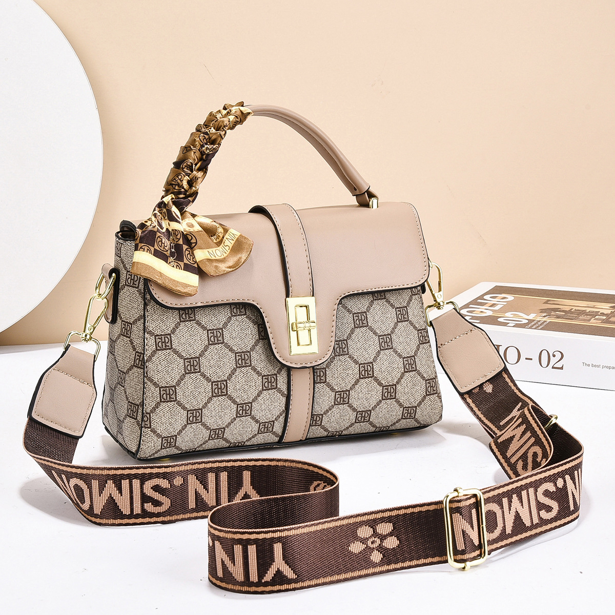 Diamond double r material-light khaki