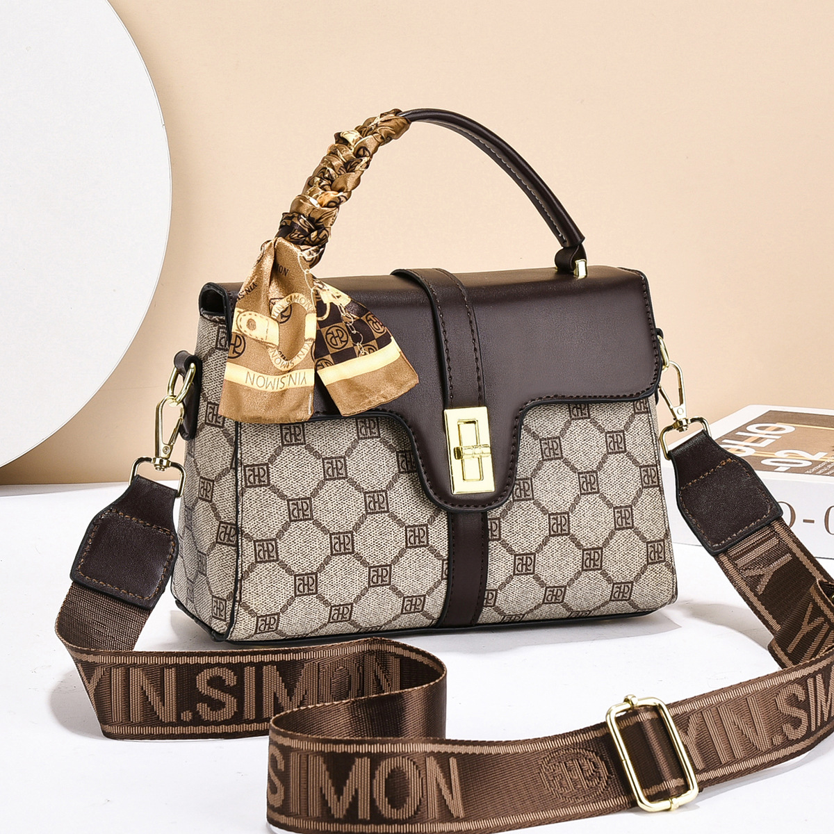 Diamond double r material-coffee