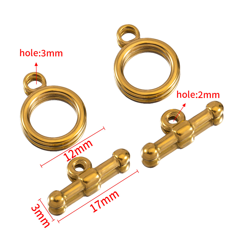 Diameter 12 sticks 3×17mm-gold-3 sets