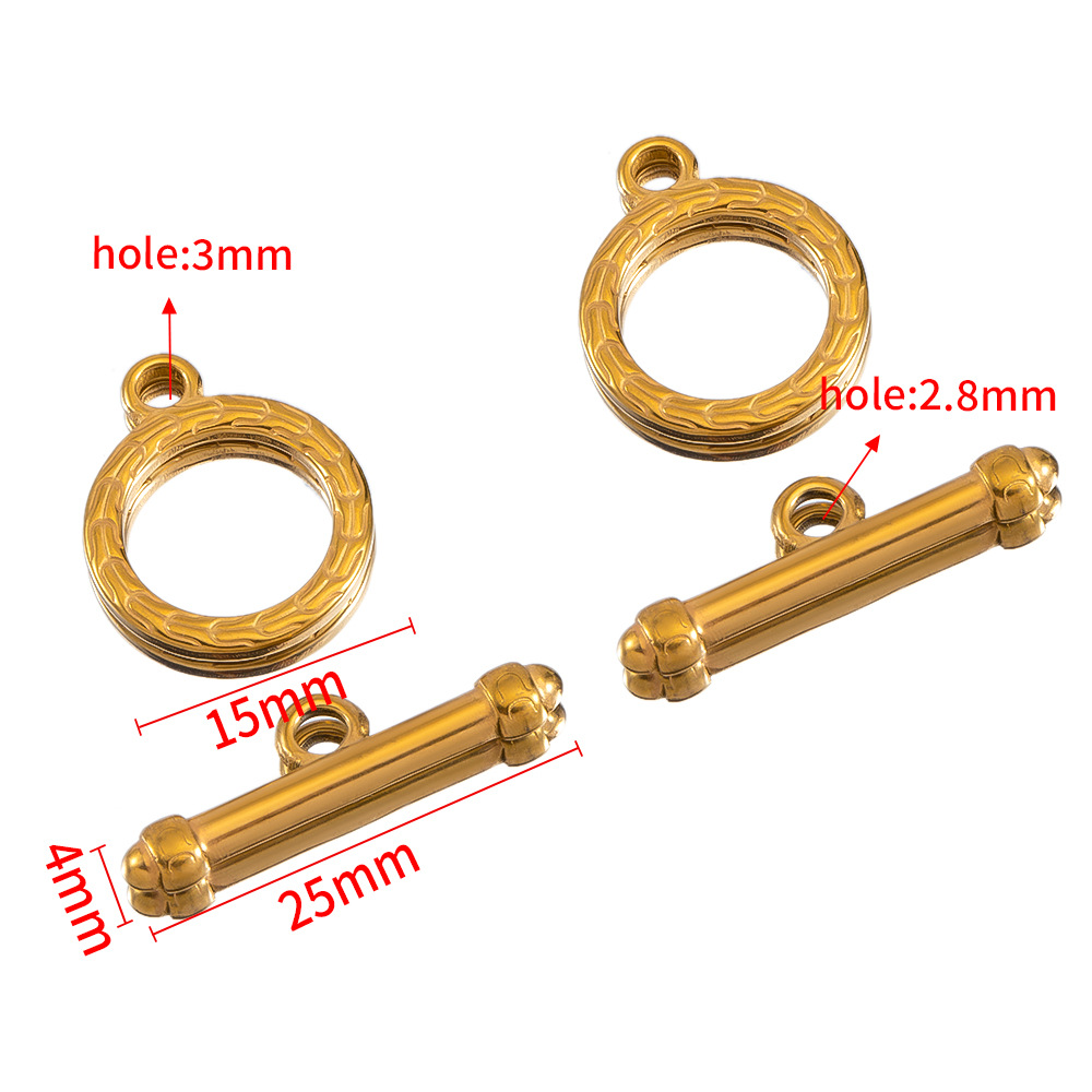 Diameter 15 sticks 4×25mm-gold-3 sets