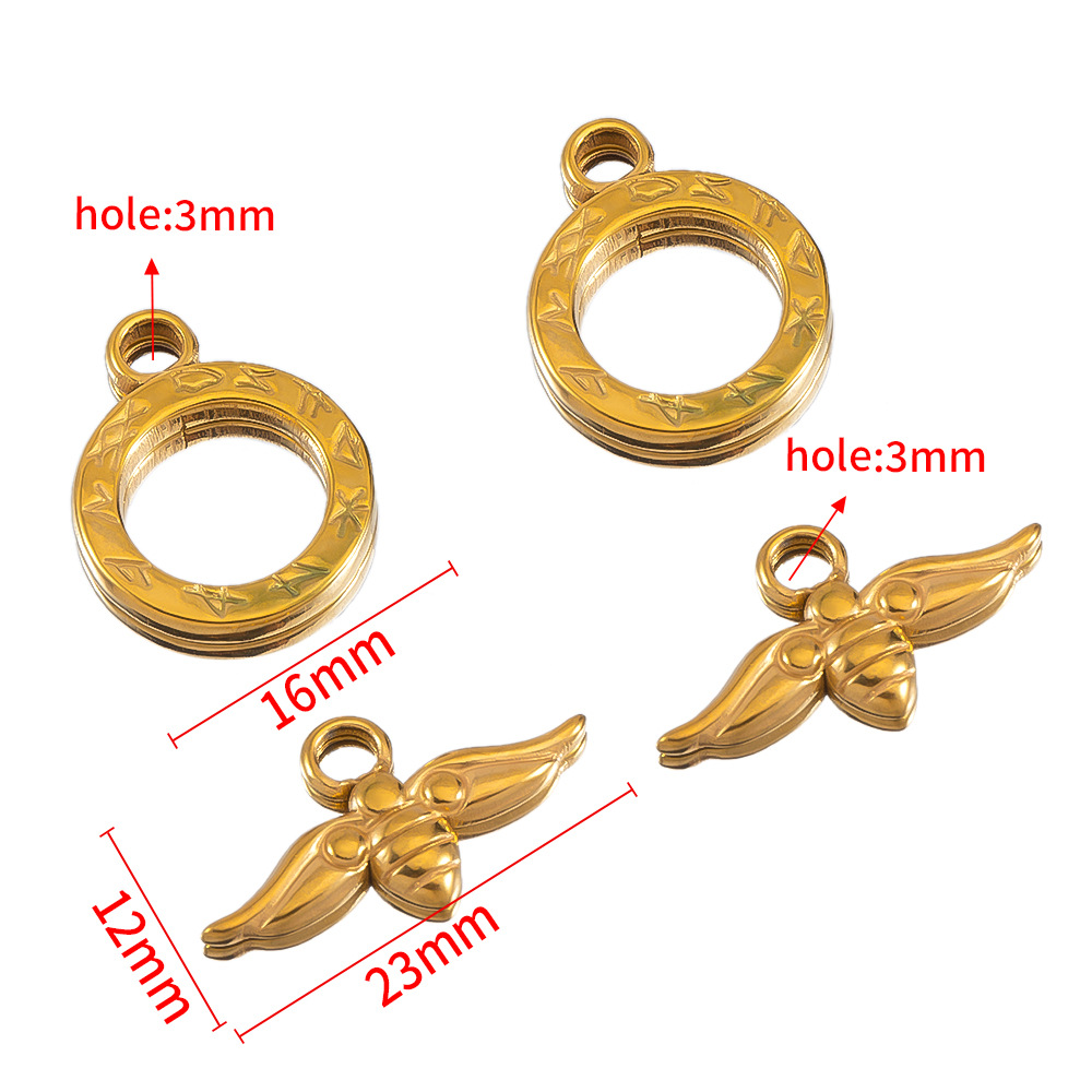 Diameter 16 sticks 12×23mm-gold-3 sets