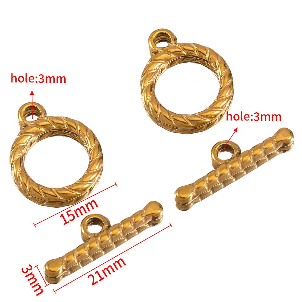 3:Diameter 15 sticks 3×21mm-gold-3 sets