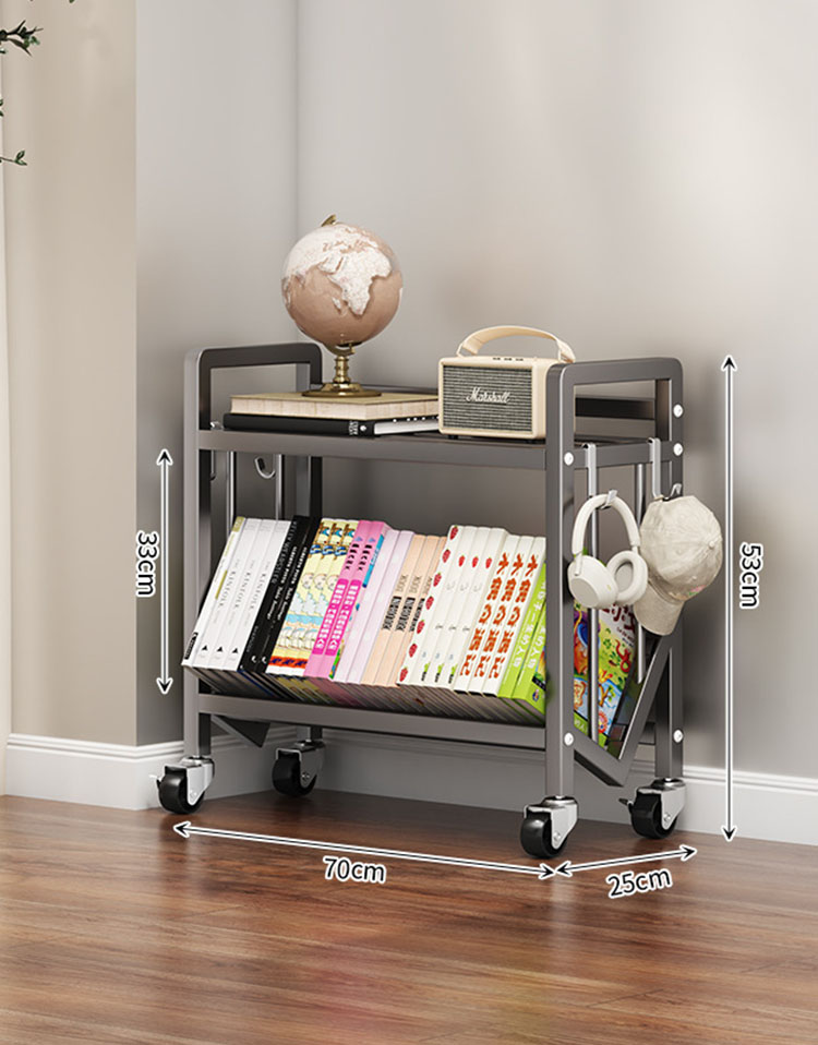 Floor shelf gun gray (2 layers 70cm)