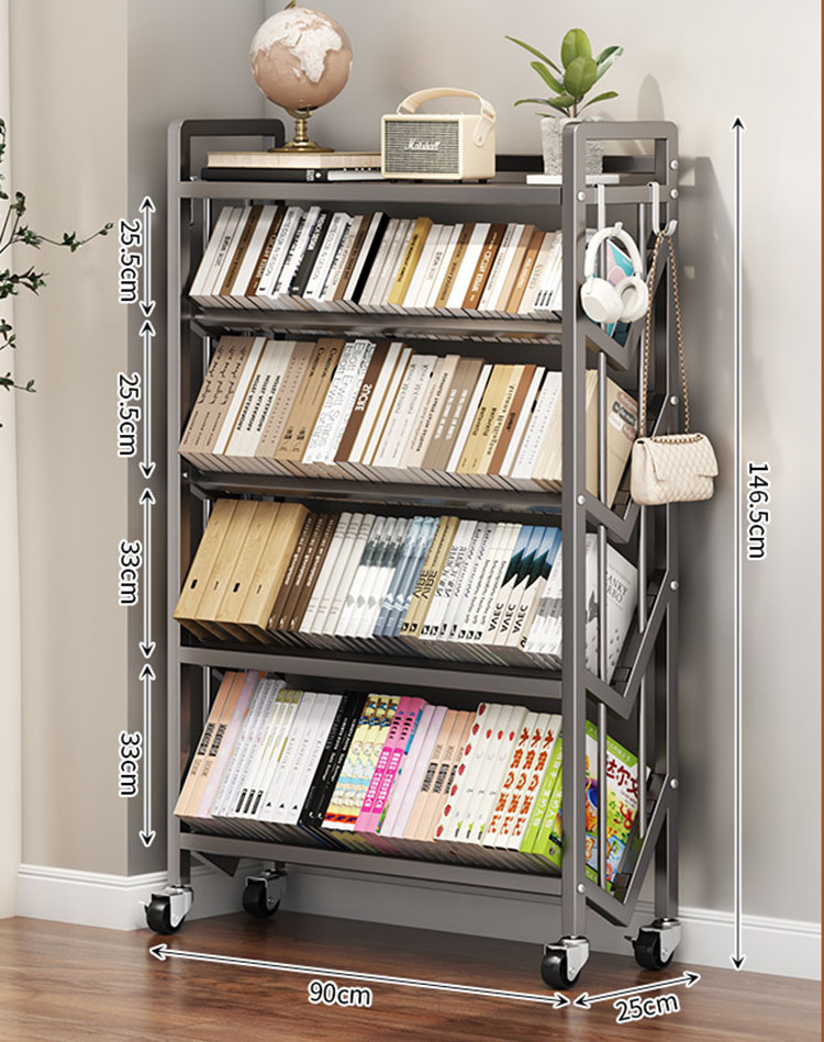 Floor shelf gun gray (5 layers 90cm)