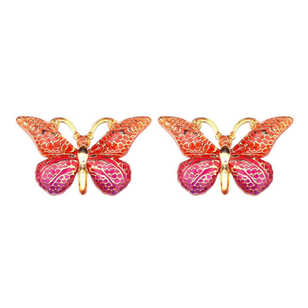 Orange and rose red