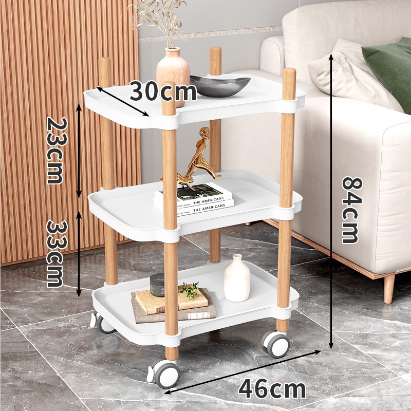 [Square Beech] white three-layer silent pulley