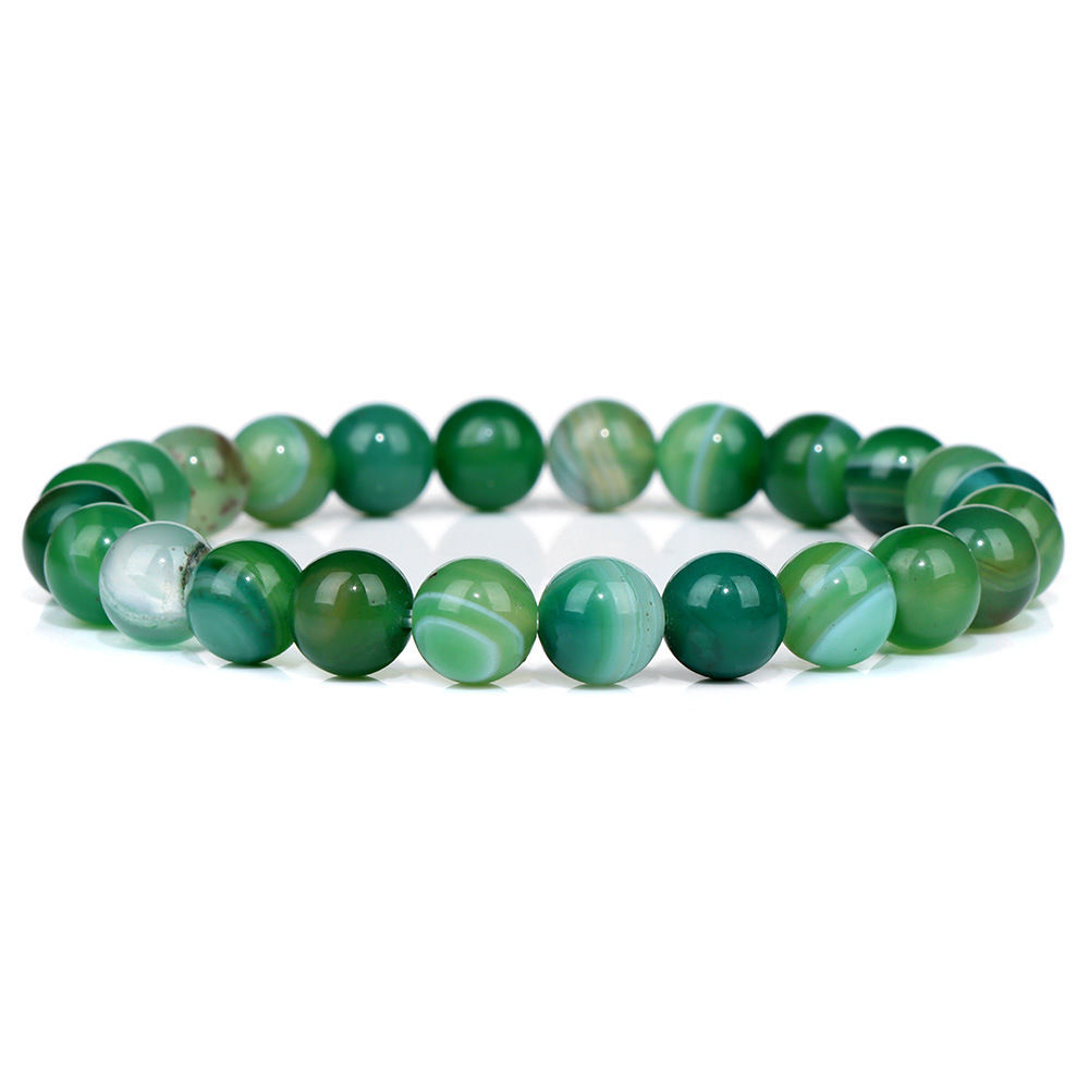 20:Green striped agate