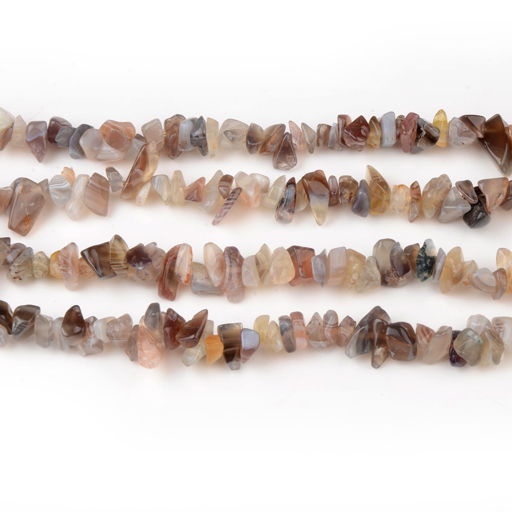Striped agate 5-8mm, about 85cm long