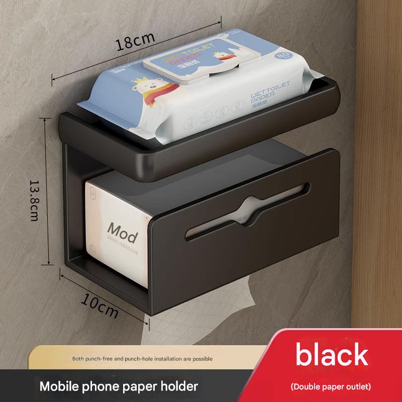 [Black Tissue Box] Thickened Double Layer-Double Drawing