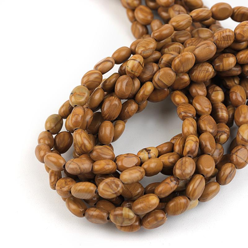 Yellow wood grain 8*6mm（批次不同会有色差