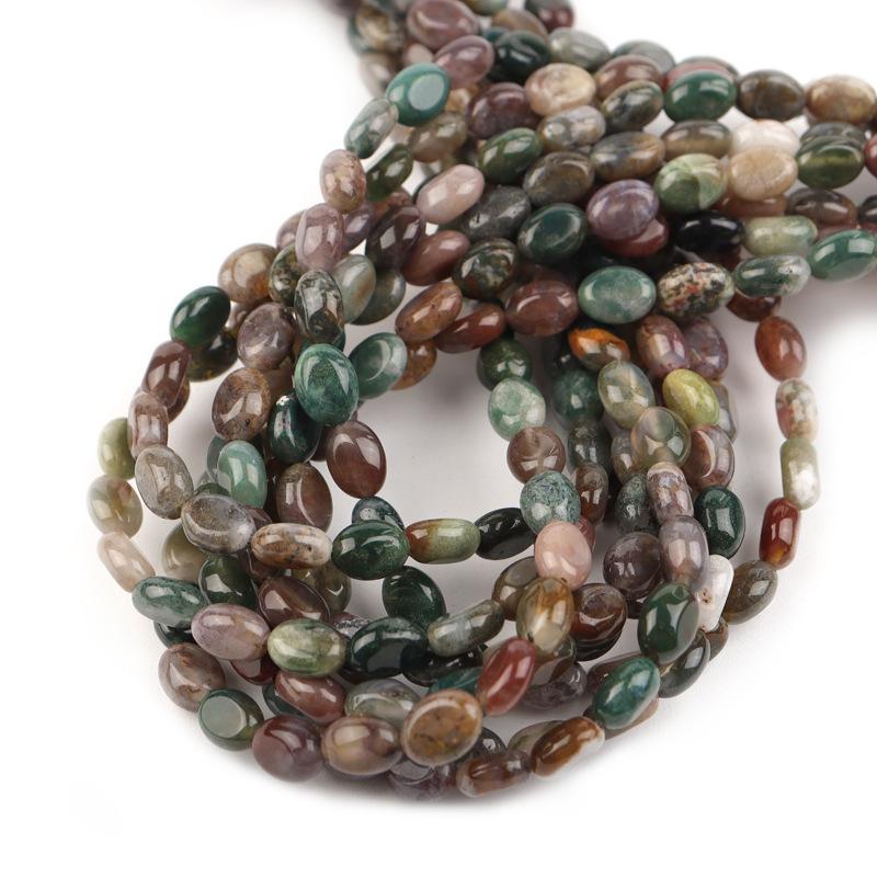 India agate 8*6mm（批次不同会有色差）