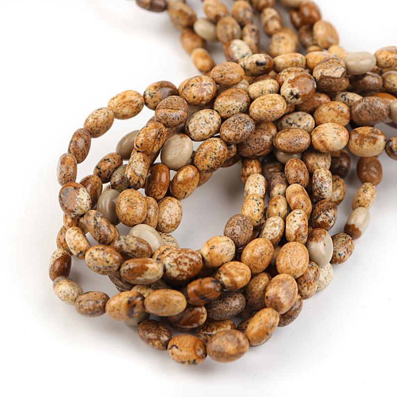 Picture Jasper 8*6mm（批次不同会有色差）