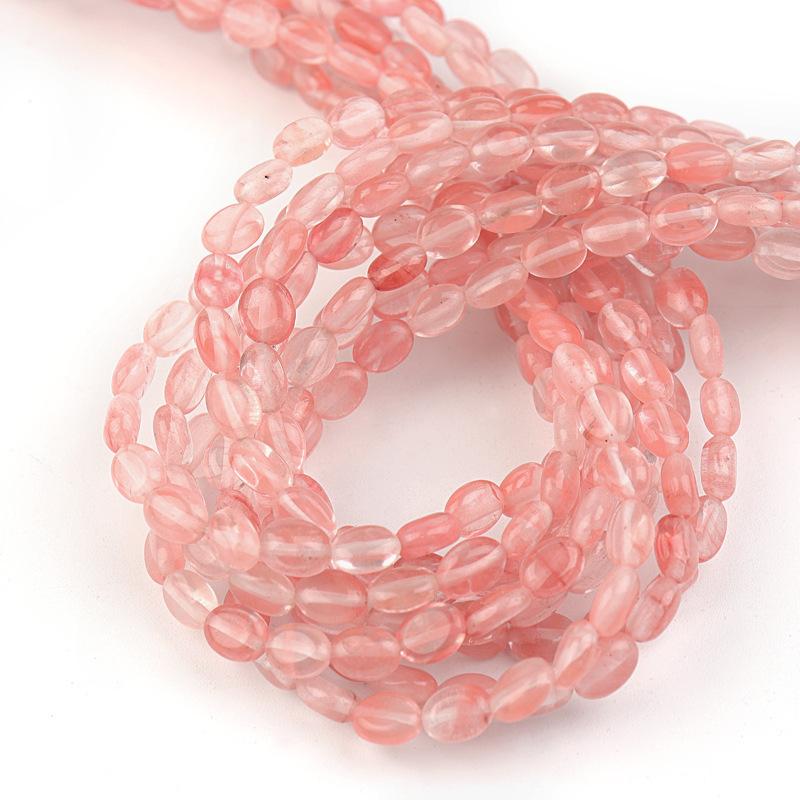 Cherry Quartz 8*6mm（批次不同会有色差）