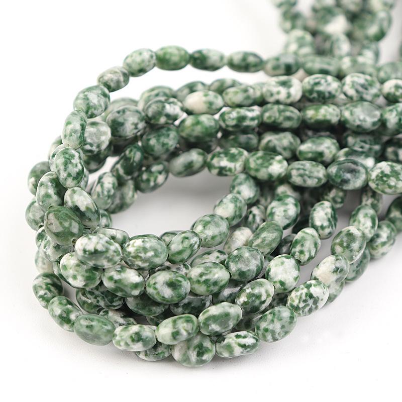 green spot stone 8*6mm（批次不同会有色差