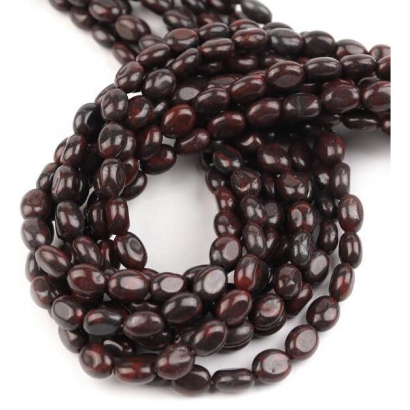 Jasper Brecciated 8*6mm（批次不同会有色差