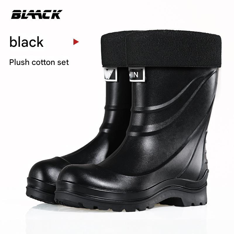 Black [with detachable velvet sleeve]]