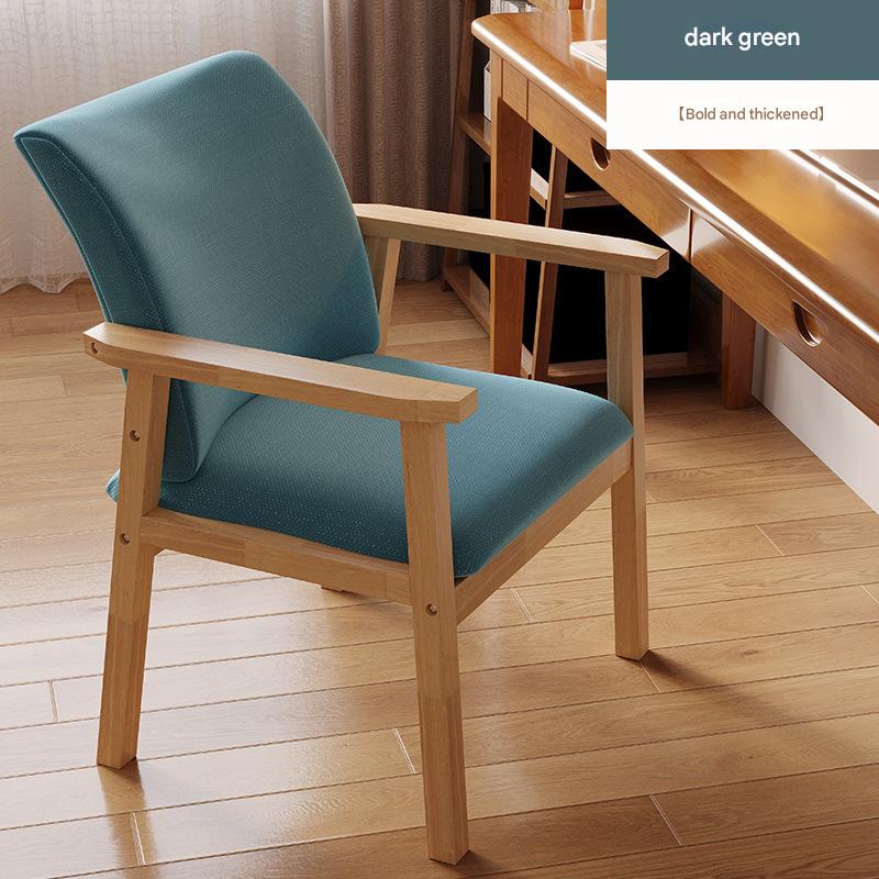 dark green overall rubber wood