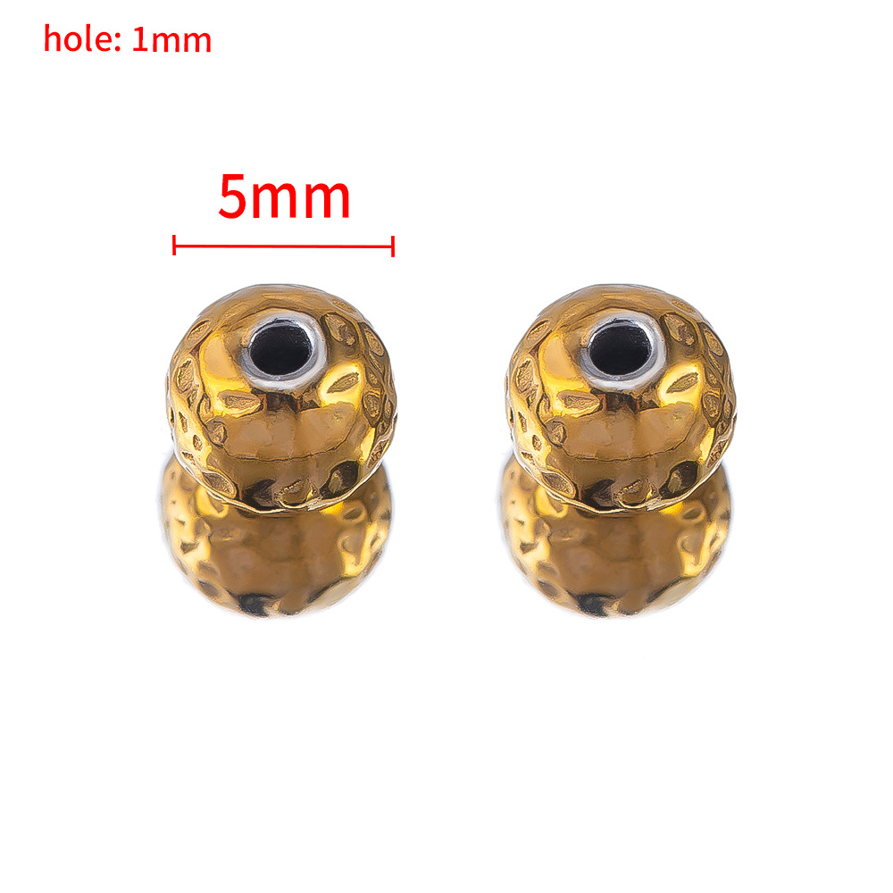 5mm gold - round