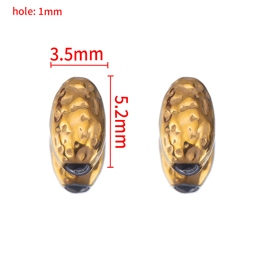 3.5×5.2mm gold - oval