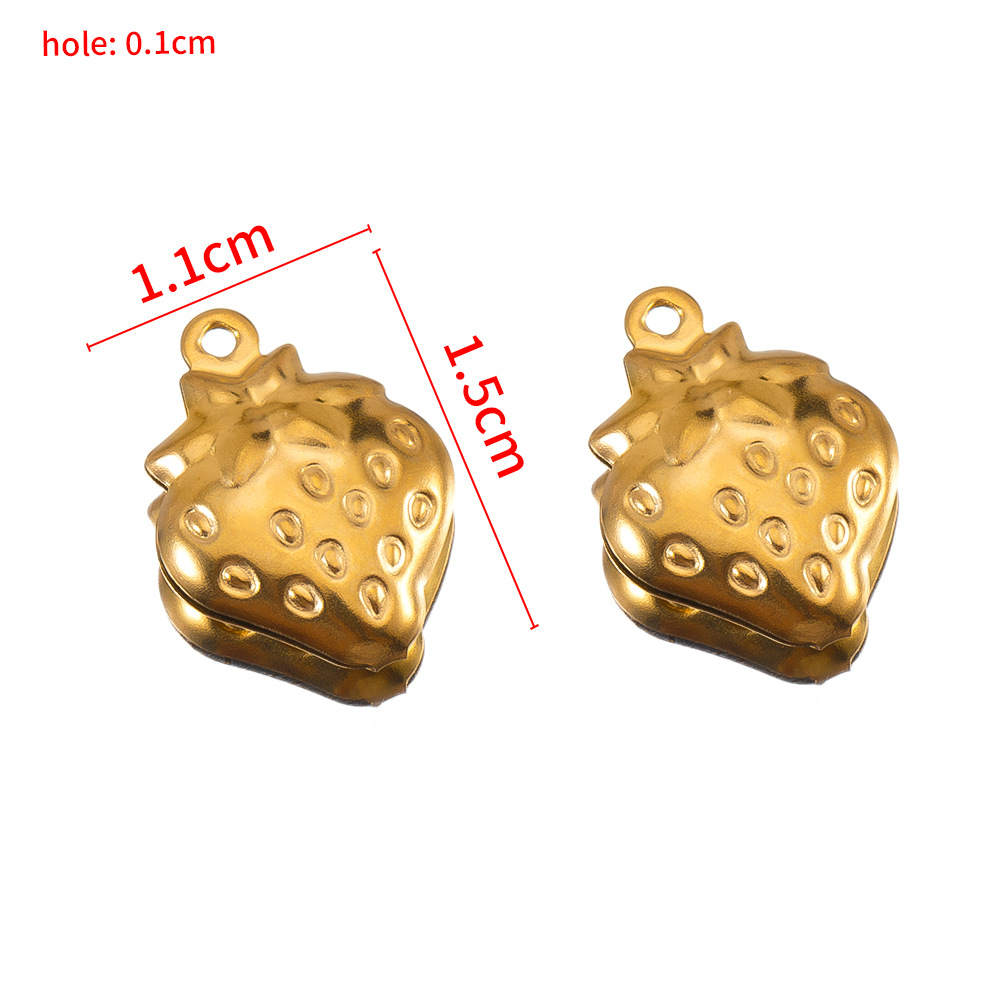 1.1×1.5cm single-hole strawberry