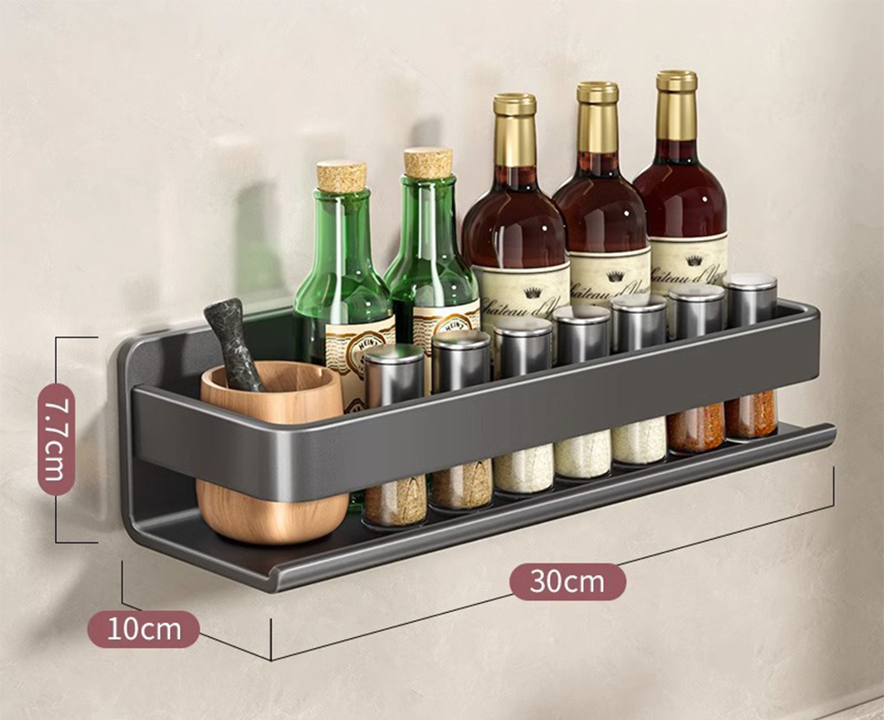 Single layer-gun Ash-thickened kitchen rack 30cm
