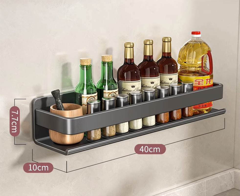 Single layer-gun Ash-thickened kitchen rack 40cm