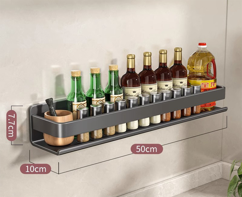 Single layer-gun Ash-thickened kitchen rack 50cm