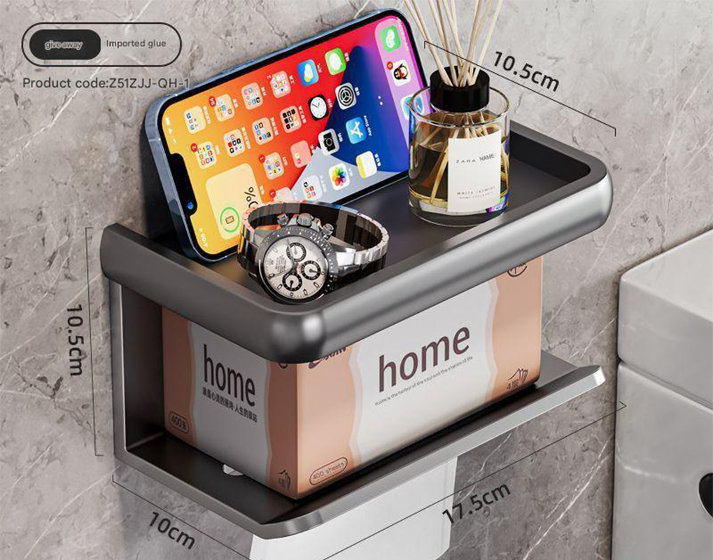 [Gun Grey Tissue Box] Thickened Double Layer-Single Draw