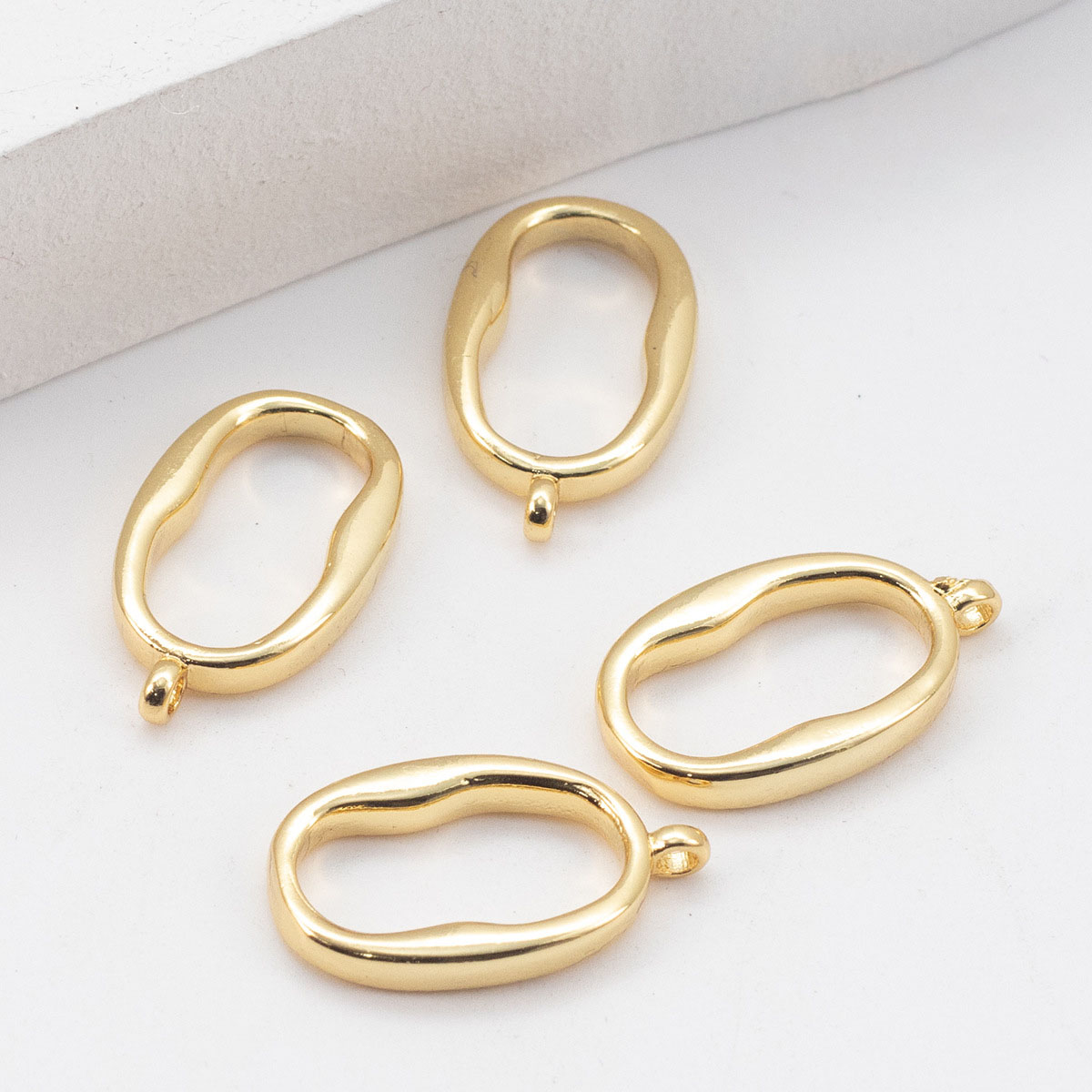 [Long Edge] 18K gold 12×20mm