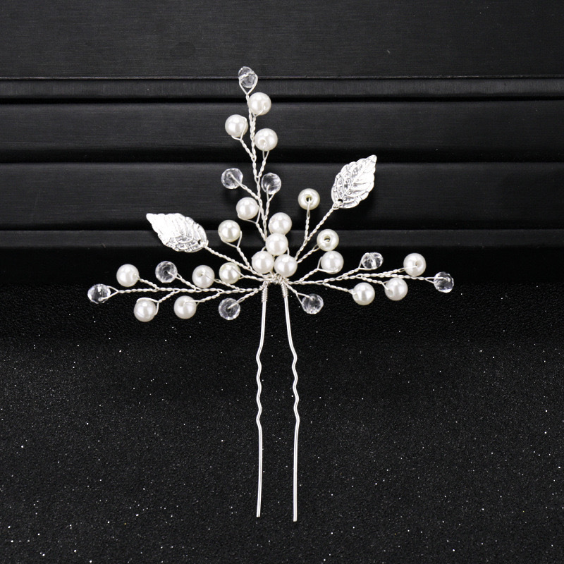 4:silver single hair pin [copper wire]]