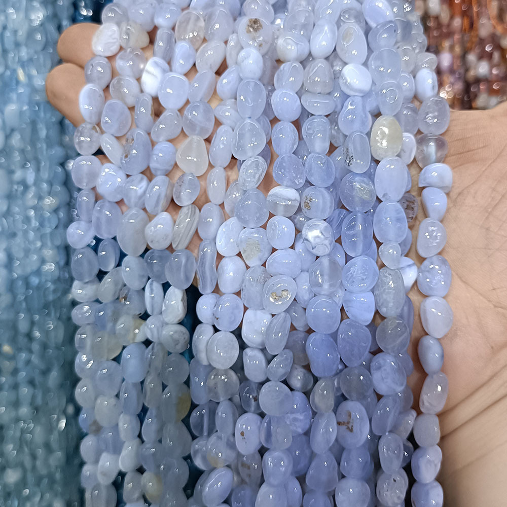 purple agate 6~8mm about 45 pieces/strand