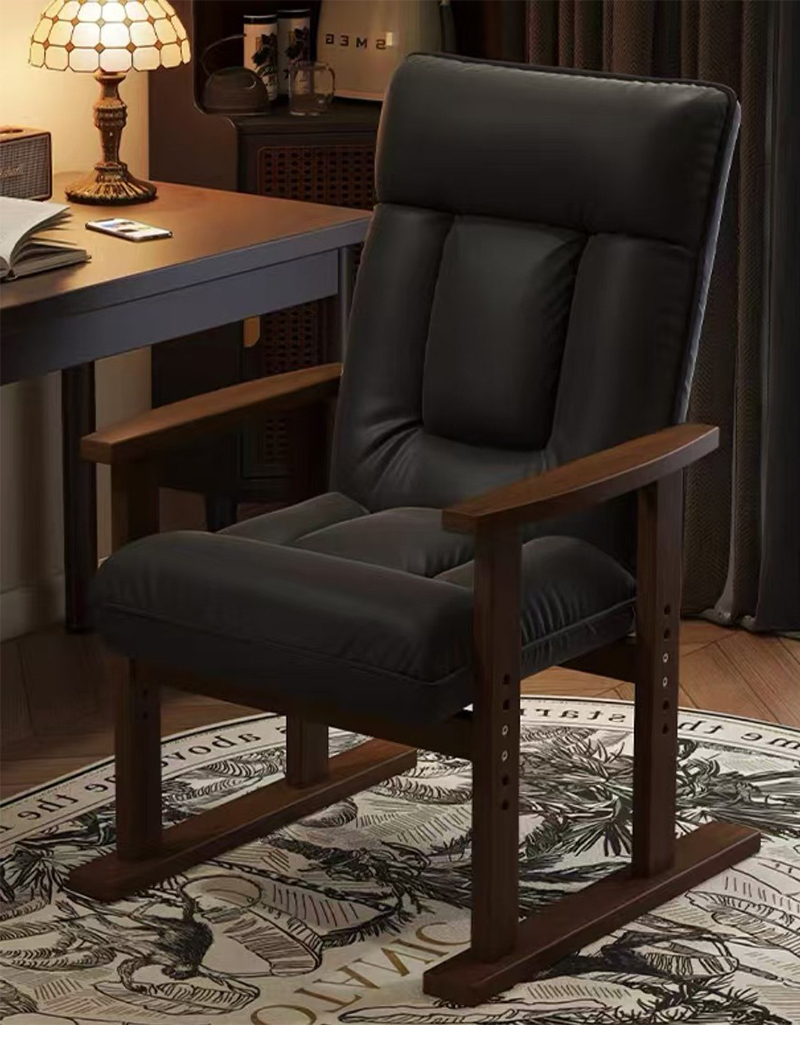 Black-walnut [solid wood frame fixed armrests]