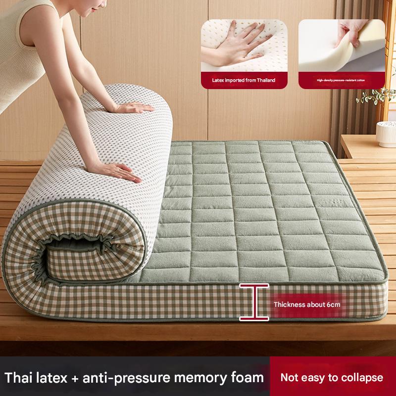 [top model] large and small grid moss green - about 6cm thick - high density sponge